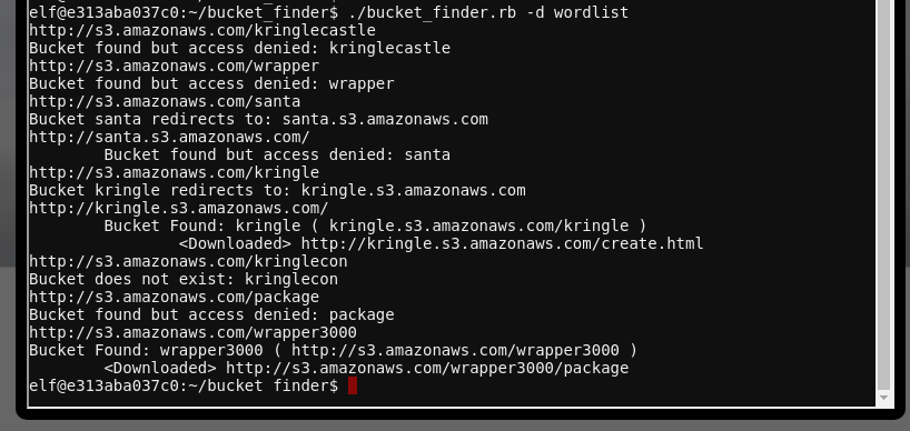 Successful download of package from wrapper3000 bucket