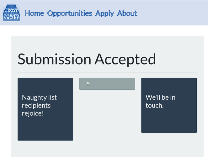 Successful submission