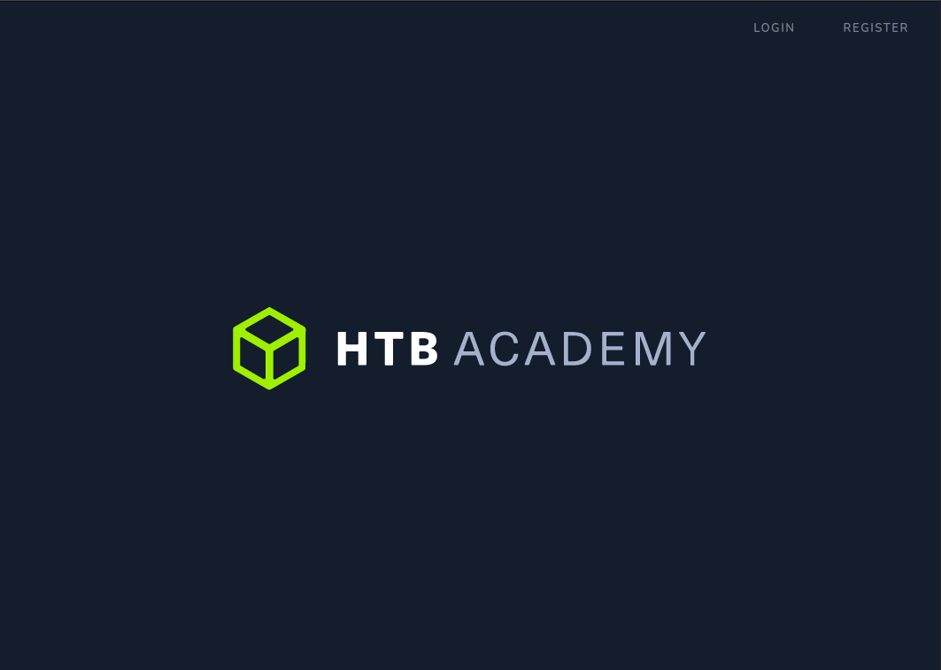Academy opening page