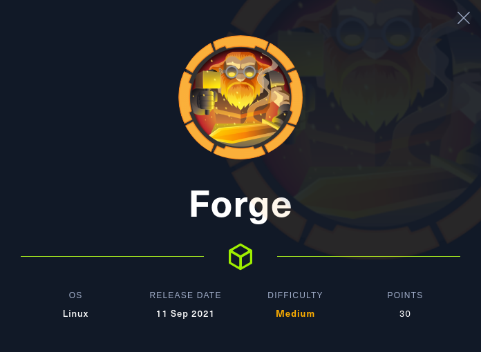 Forge info card